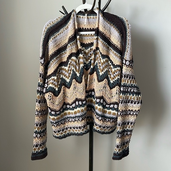 Free People Feeling Nostalgic Crochet Cardigan - Picture 1 of 6